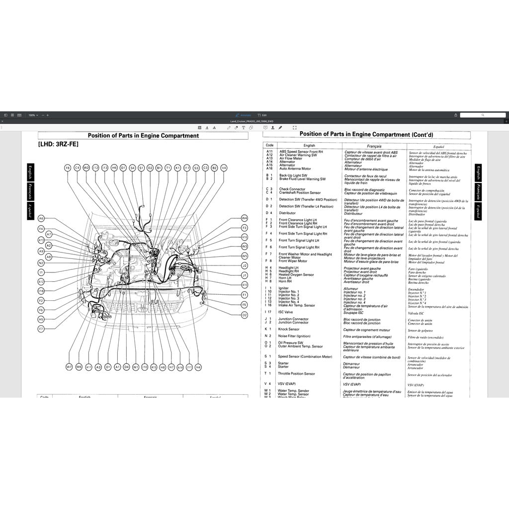 TOYOTA LAND CRUISER PRADO J90 (1996-2002) SERVICE WORKSHOP MANUAL
