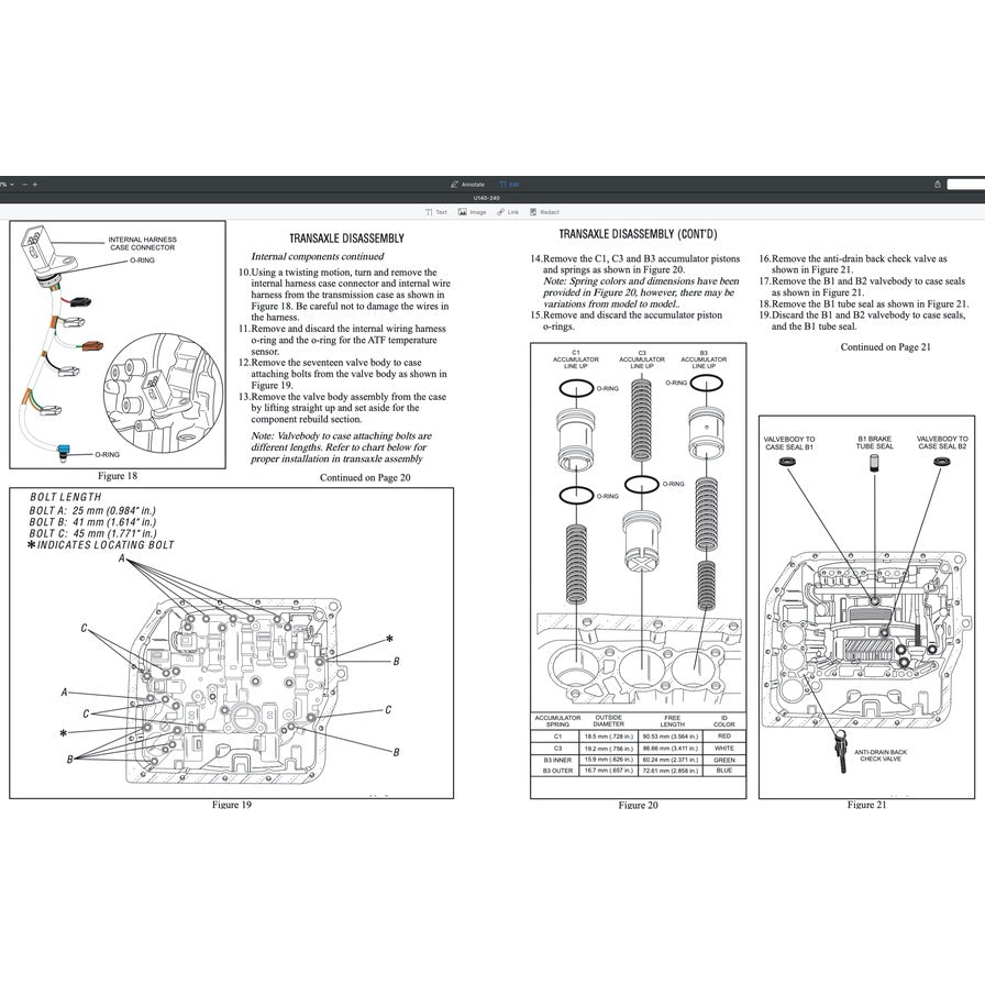TOYOTA AUTOMATIC TRANSMISSION REPAIR MANUAL A130/A140/A240/A340/A40-41/A40D/A43DE/A440-F/A55/A750E/A761E/U140-240/U151E