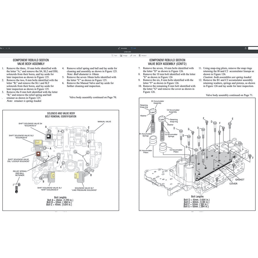 TOYOTA AUTOMATIC TRANSMISSION REPAIR MANUAL A130/A140/A240/A340/A40-41/A40D/A43DE/A440-F/A55/A750E/A761E/U140-240/U151E