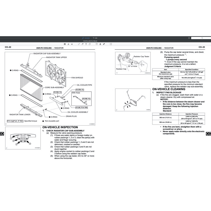 TOYOTA ENGINE 2GR-FE (3.5L DUAL VVT-i) SERVICE REPAIR WORKSHOP MANUAL