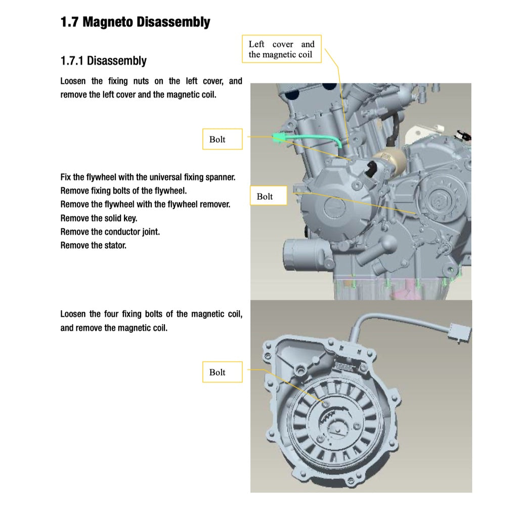 BENELLI TNT600 (2014-2019) SERVICE WORKSHOP MANUAL + PARTS CATALOGUE + OWNER'S MANUAL
