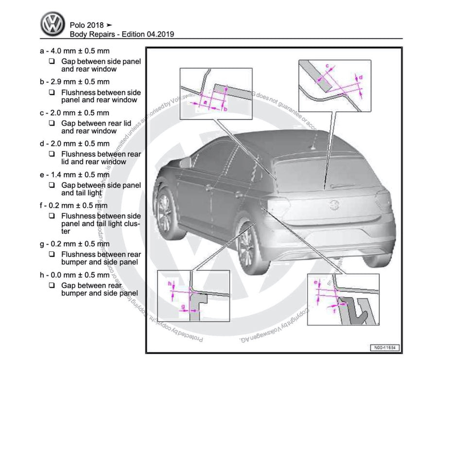 VW POLO MK6 AW (2018+) SERVICE WORKSHOP MANUAL