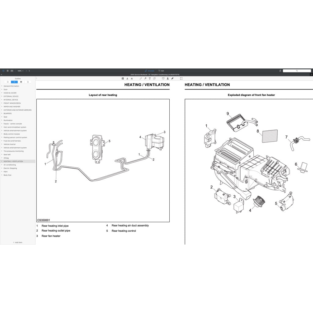 MAXUS V80 (2012-2023) SERVICE WORKSHOP MANUAL