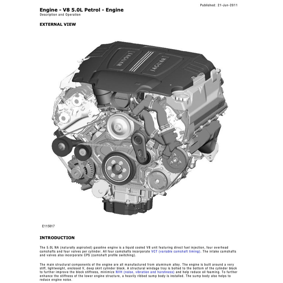 JAGUAR XK X150 (2006-2014) SERVICE WORKSHOP MANUAL