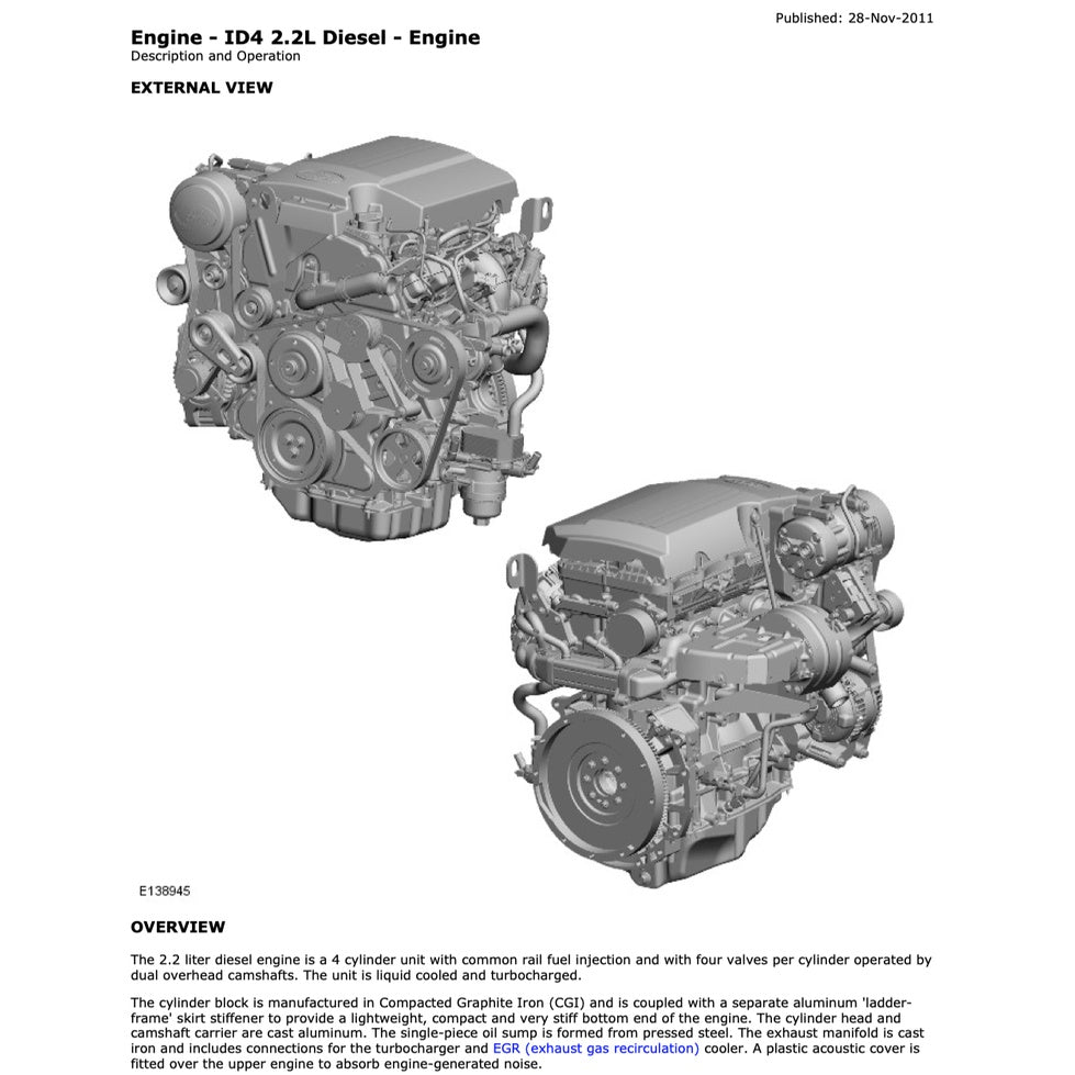 LAND ROVER DEFENDER ID4 (2012-2019) SERVICE WORKSHOP MANUAL