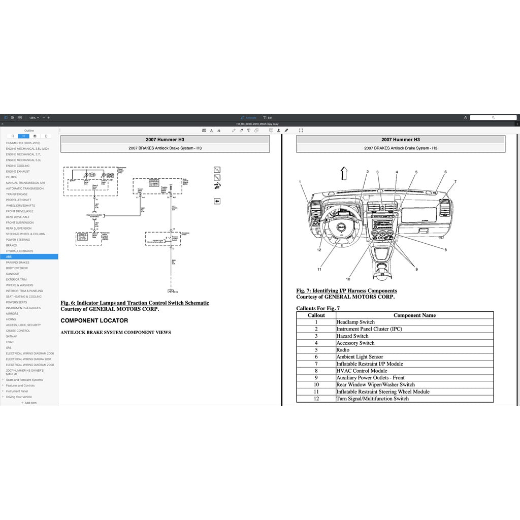 HUMMER H3 (2006-2010) SERVICE WORKSHOP MANUAL