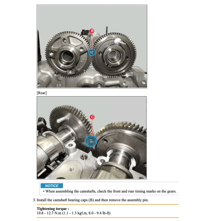 KIA ENGINE D4HB 2.2L "R" CRDI SERVICE REPAIR MANUAL