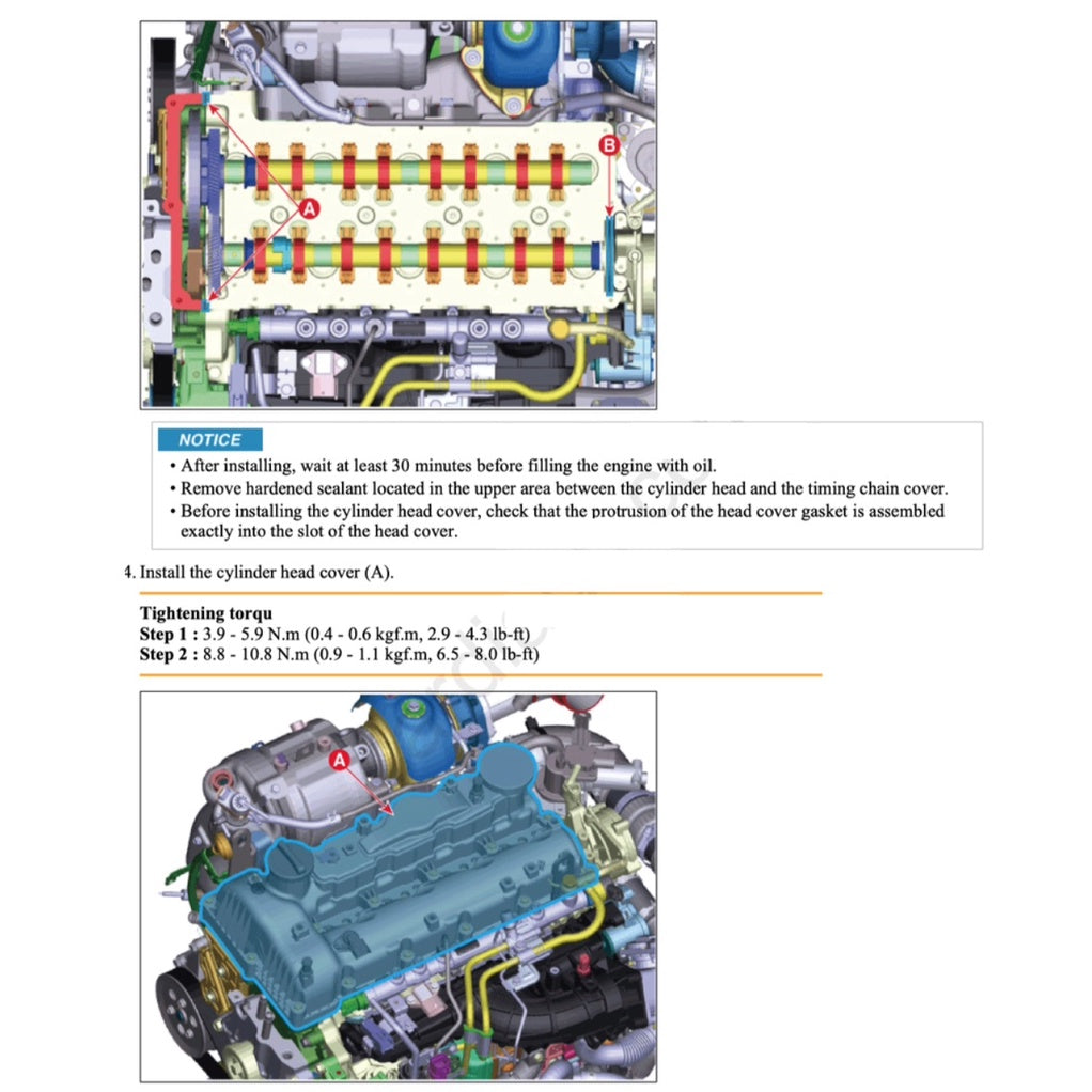 KIA ENGINE D4HB 2.2L "R" CRDI SERVICE REPAIR MANUAL