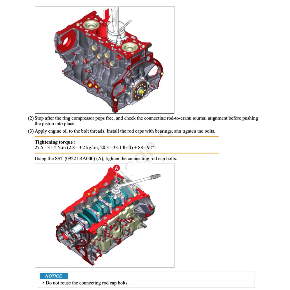 HYUNDAI ENGINE D4HB 2.2L "R" CRDI SERVICE REPAIR MANUAL
