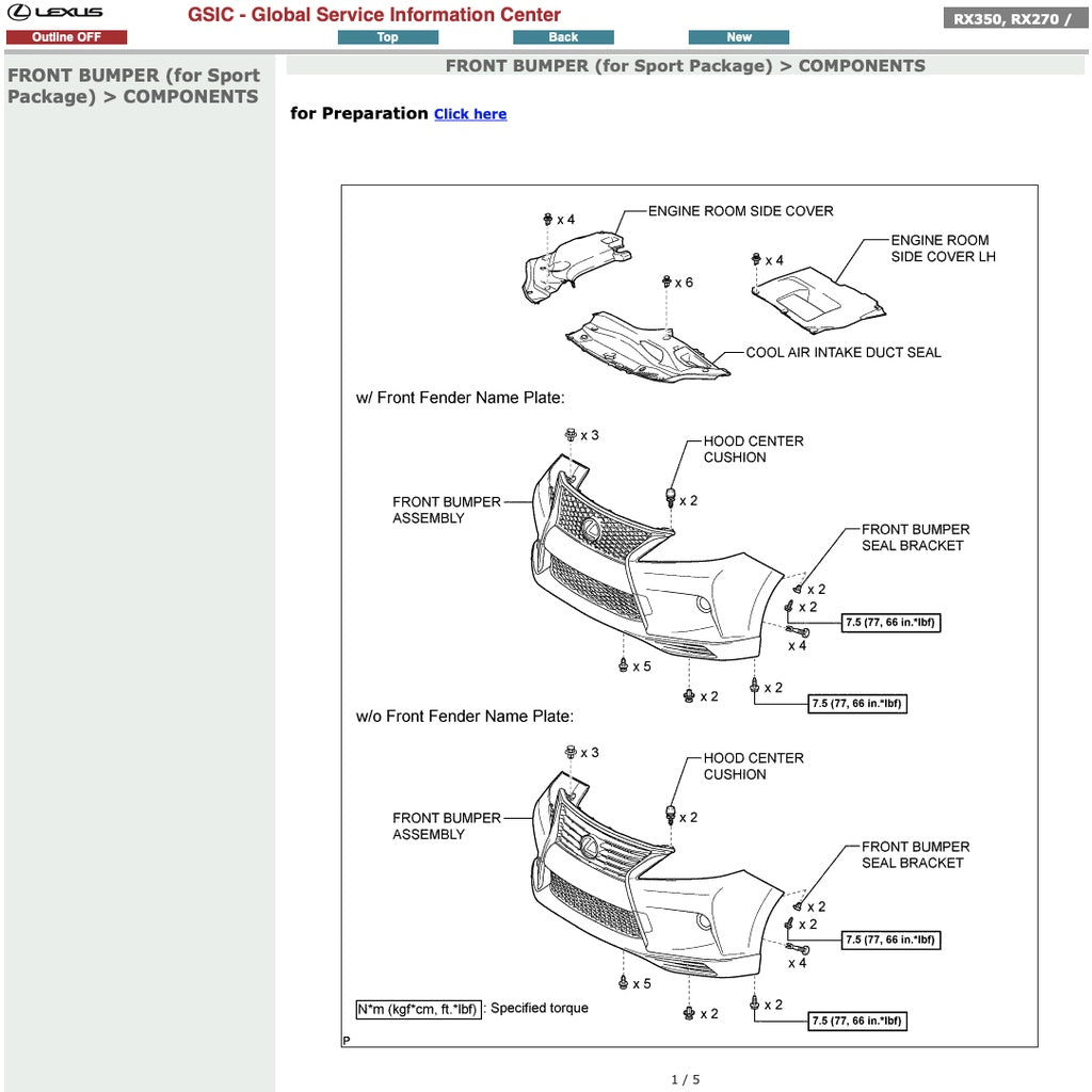 LEXUS RX350 AL10 (2008-2015) SERVICE WORKSHOP MANUAL