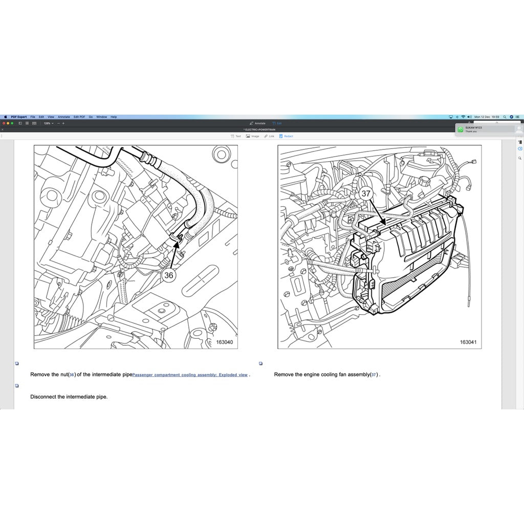 RENAULT ZOE EV R110 MOTOR (2018-2023) SERVICE WORKSHOP MANUAL