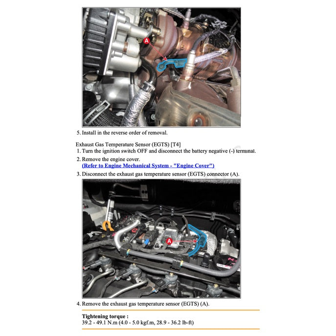HYUNDAI ENGINE D4HB 2.2L "R" CRDI SERVICE REPAIR MANUAL