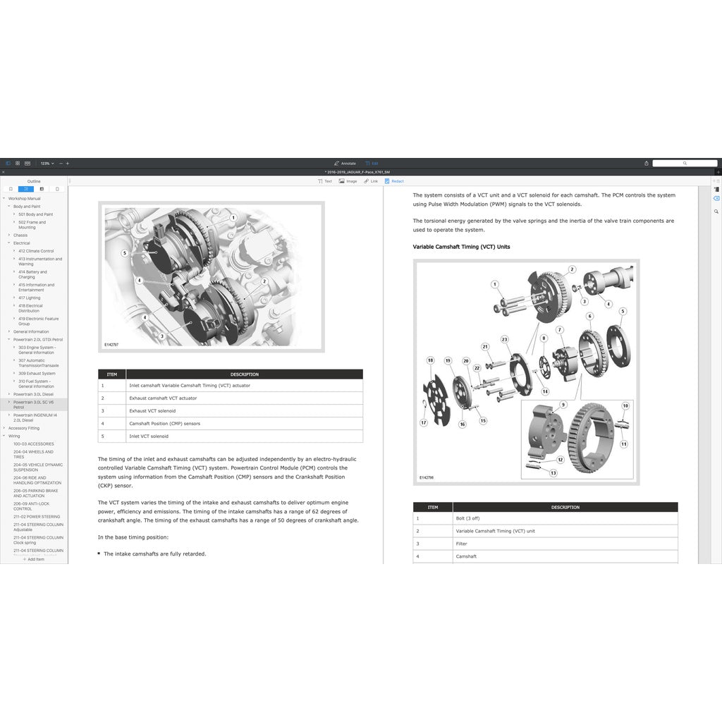 JAGUAR F-PACE X761 (2016-2024) FACTORY SERVICE WORKSHOP MANUAL