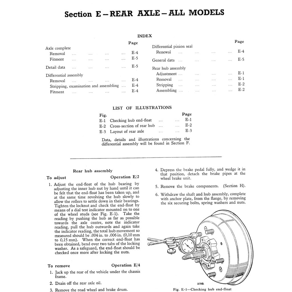 LAND ROVER SERIES II & IIA 88/109 (1958-1971) SERVICE WORKSHOP MANUAL