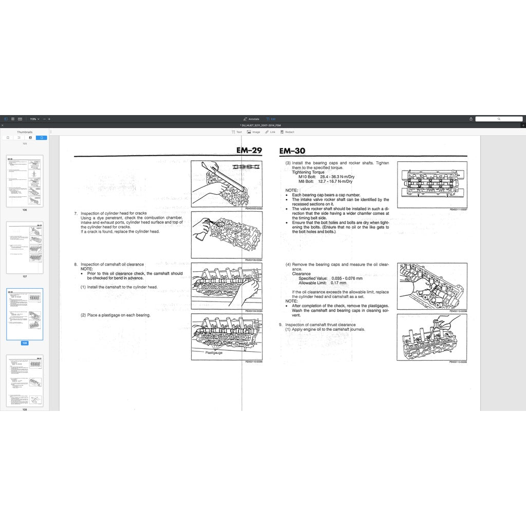 DAIHATSU HIJET PORTER S89/S91 1.3L (1989-2009) SERVICE WORKSHOP MANUAL