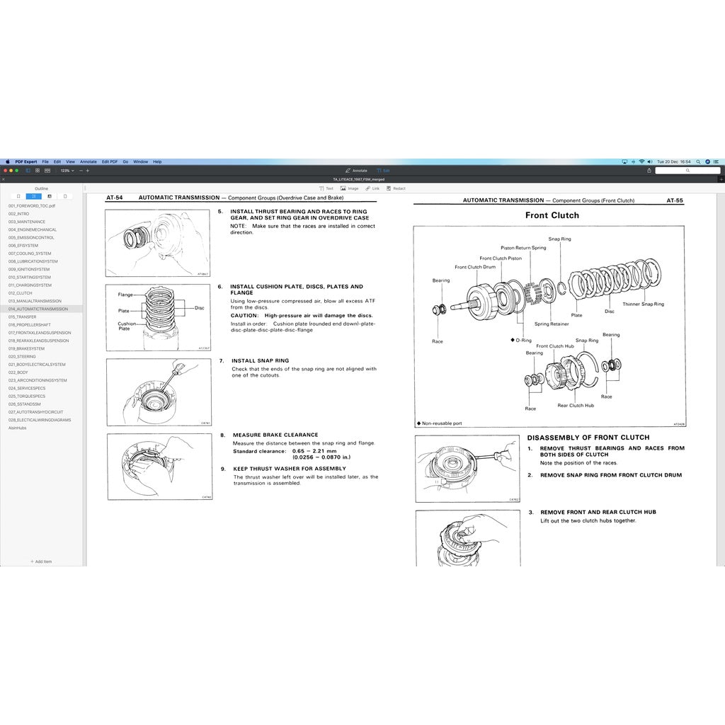 TOYOTA TOWNACE R20/30 (1982-1991) SERVICE WORKSHOP MANUAL