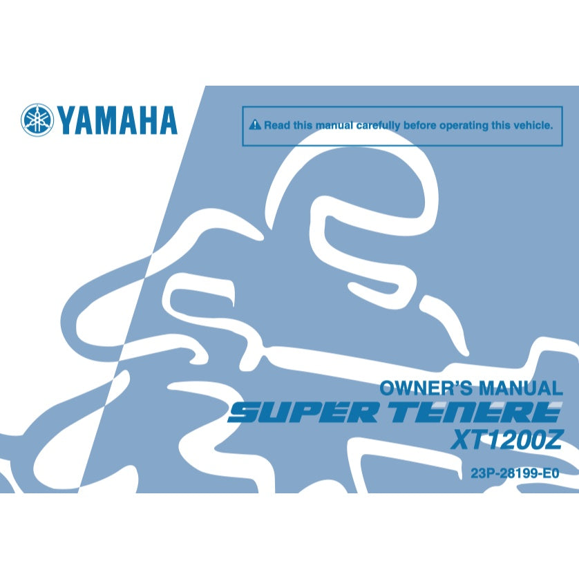 YAMAHA XT1200Z SUPER TENERE (2010-2011) SERVICE WORKSHOP MANUAL + PARTS CATALOGUE + OWNER'S MANUAL