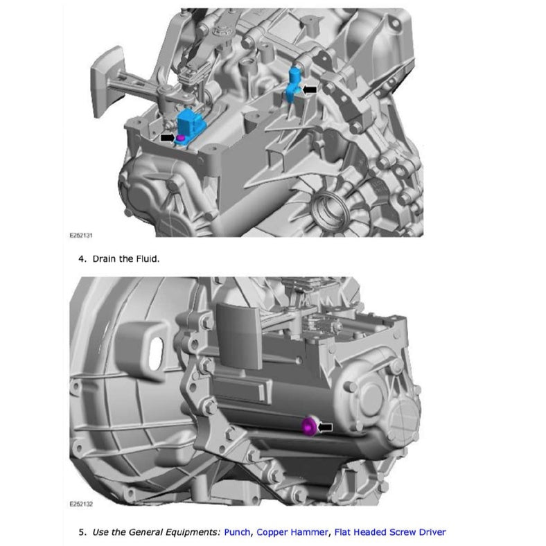 FORD FIESTA MK7 (2017-2022) SERVICE WORKSHOP MANUAL - ECOBOOST 1.0L