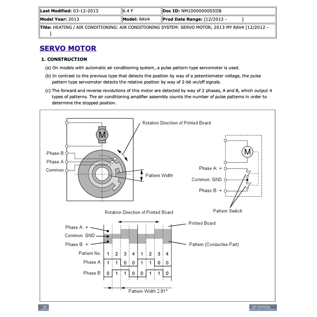TOYOTA RAV4 XA40 (2013-2018) SERVICE WORKSHOP MANUAL