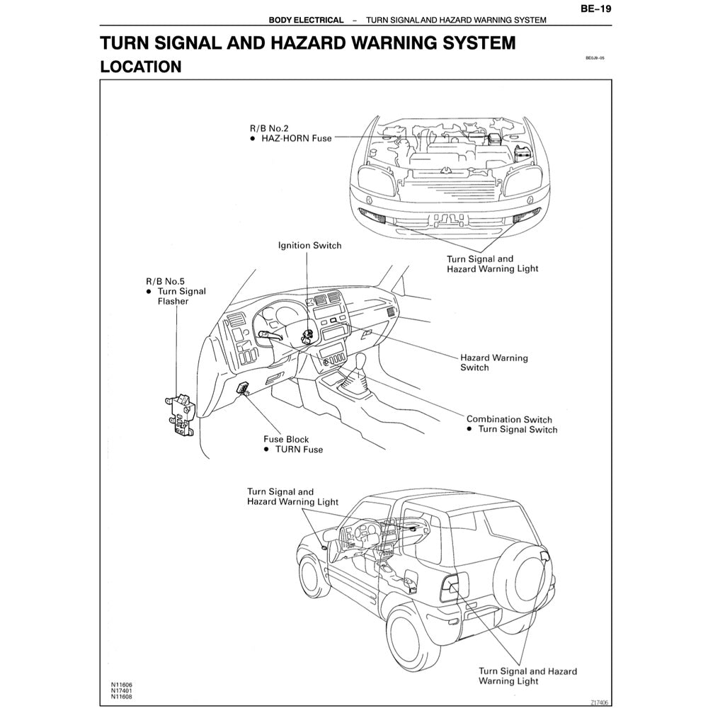 TOYOTA RAV4 XA10 (1996-2000) SERVICE WORKSHOP MANUAL