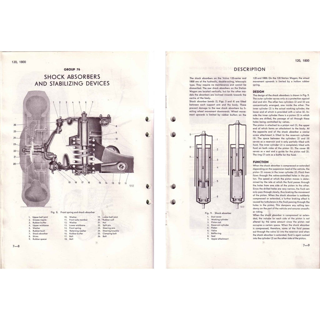 [CLASSIC] VOLVO AMAZON 120,121,122, 122S (1959-1970) WORKSHOP SERVICE REPAIR MANUAL