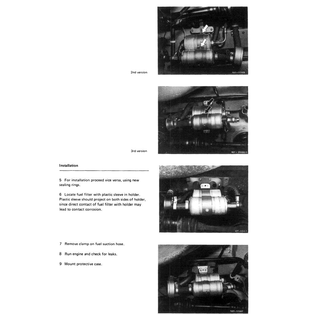MERCEDES-BENZ ENGINE M110 (1980–1996) SERVICE WORKSHOP MANUAL