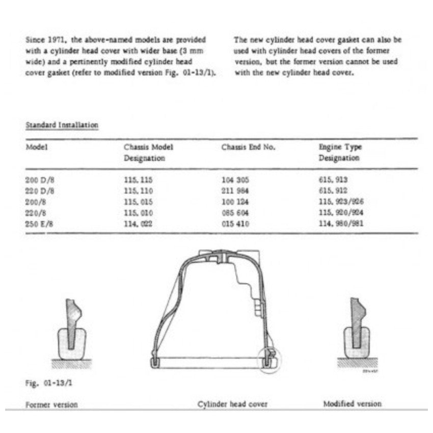 MERCEDES-BENZ W114 W115 (1968-1976) SERVICE WORKSHOP MANUAL LIBRARY