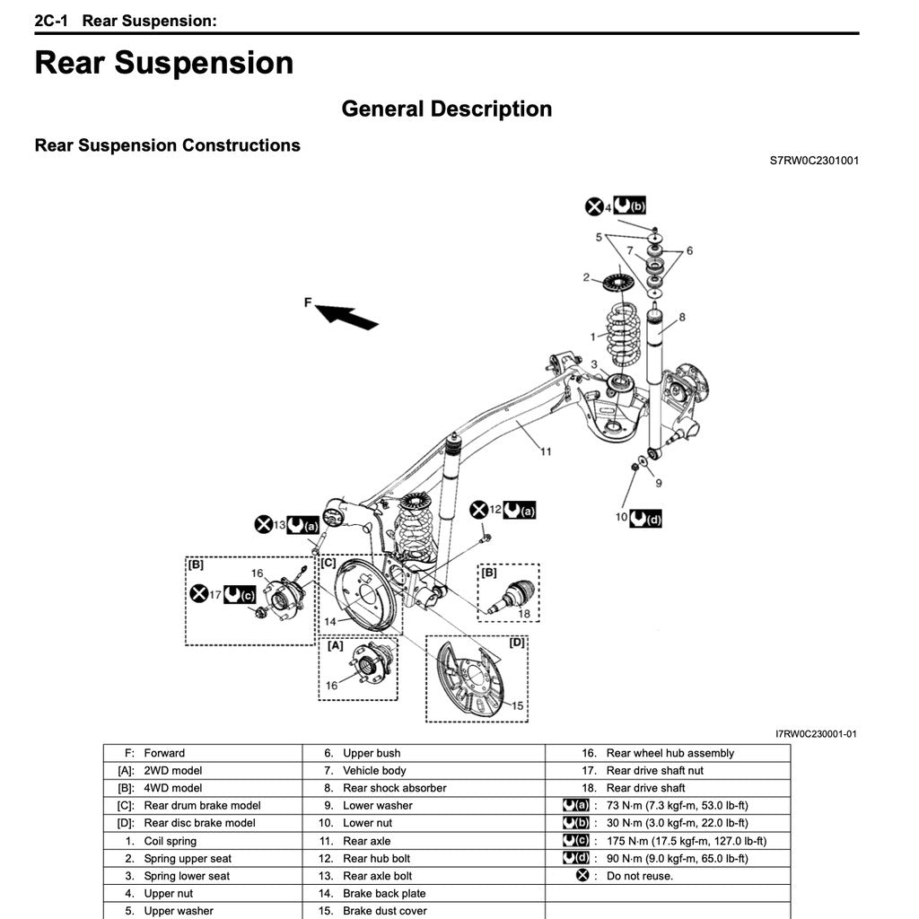 SUZUKI SX4 (2007-2012) SERVICE WORKSHOP MANUAL