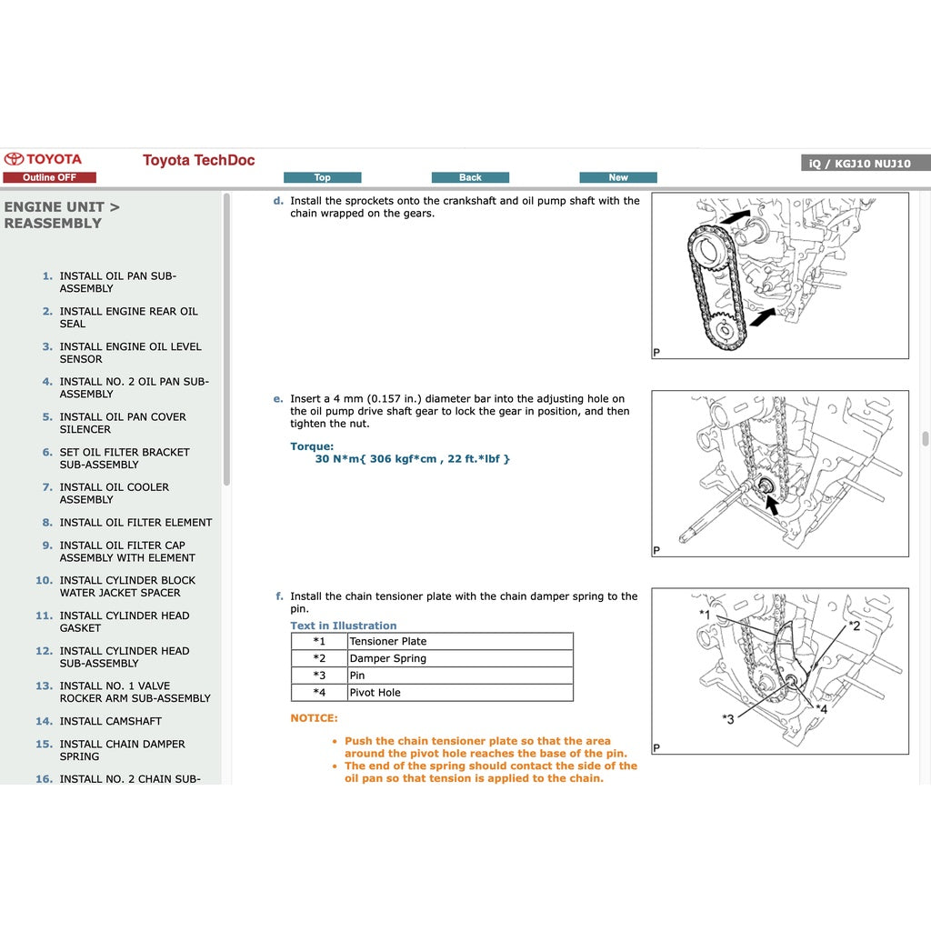 TOYOTA IQ (2008-2015) SERVICE WORKSHOP MANUAL