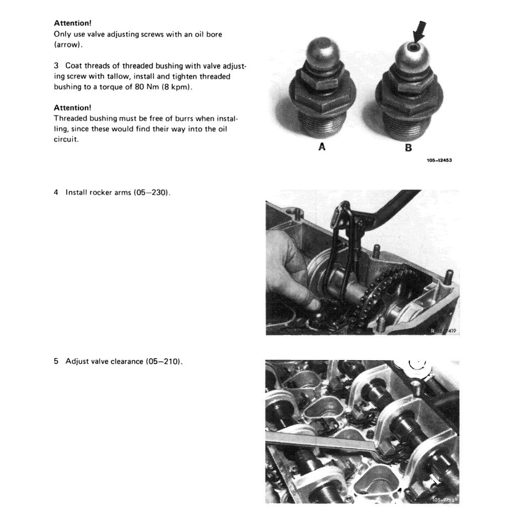 MERCEDES-BENZ ENGINE M110 (1980–1996) SERVICE WORKSHOP MANUAL