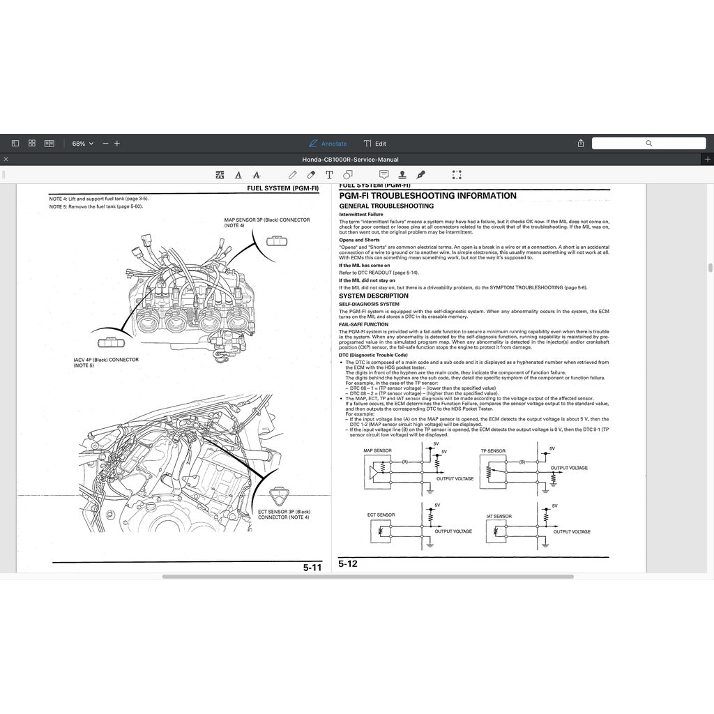 HONDA CB1000R SC60 (2009-2017) SERVICE WORKSHOP MANUAL + OWNER'S MANUAL / CB 1000 R
