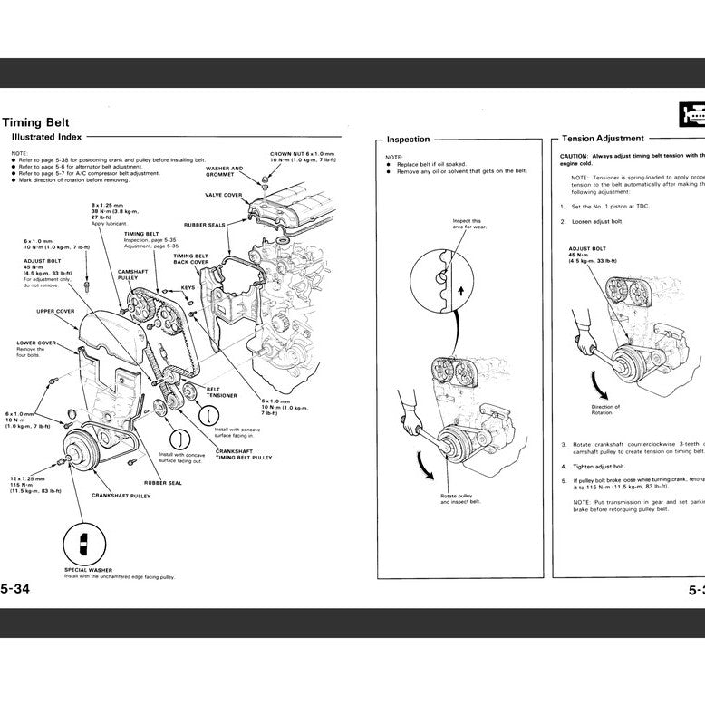 HONDA CIVIC & CRX 4  ED/EE/EF/SH (1988-1991) SERVICE WORKSHOP MANUAL