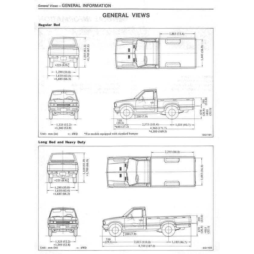DATSUN PICKUP 720 (1980-1986) SERVICE WORKSHOP MANUAL