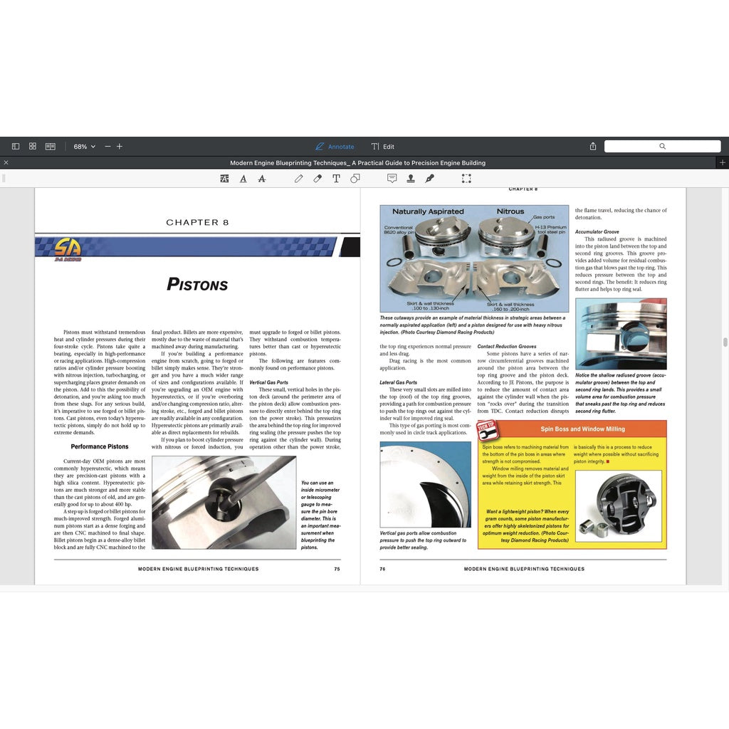 Modern Engine Blueprinting Techniques: A Practical Guide to Precision Engine Blueprinting - Pro Series - SA251