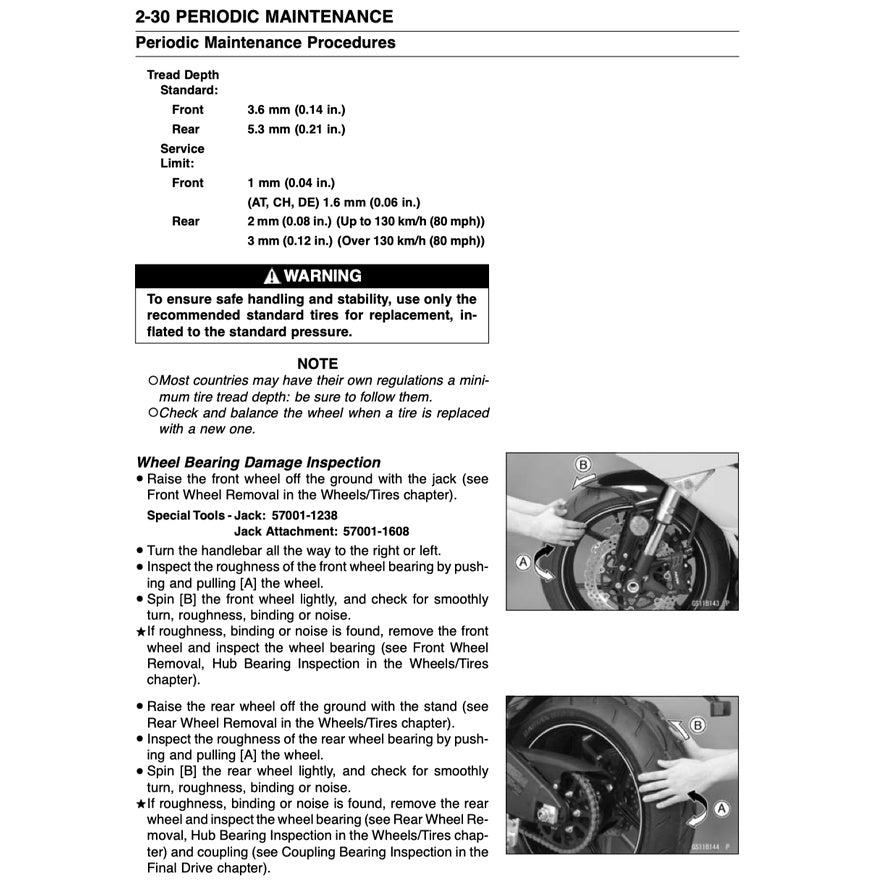 KAWASAKI ZX-6R (2009-2012) SERVICE WORKSHOP MANUAL + OWNER'S MANUAL