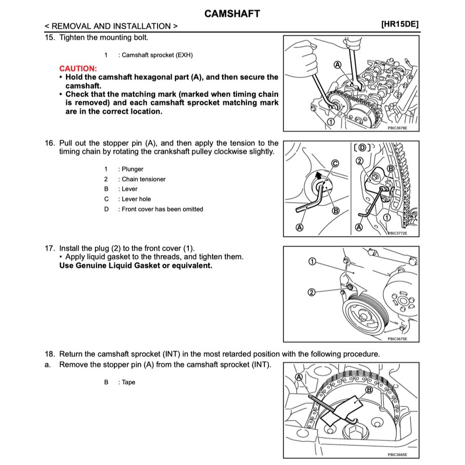 NISSAN ALMERA N17 (2011-2018) SERVICE WORKSHOP MANUAL