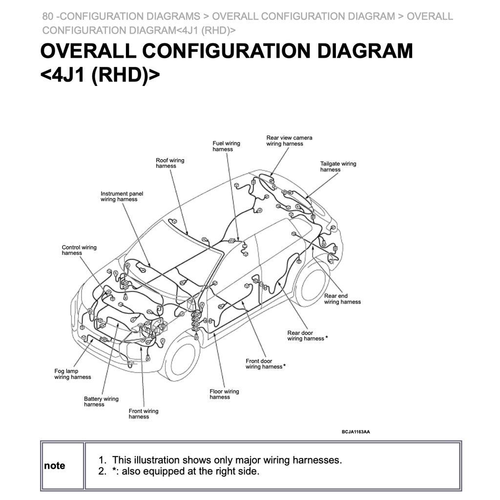 ASX MITSUBISHI ASX (2020-2022) SERVICE WORKSHOP MANUAL