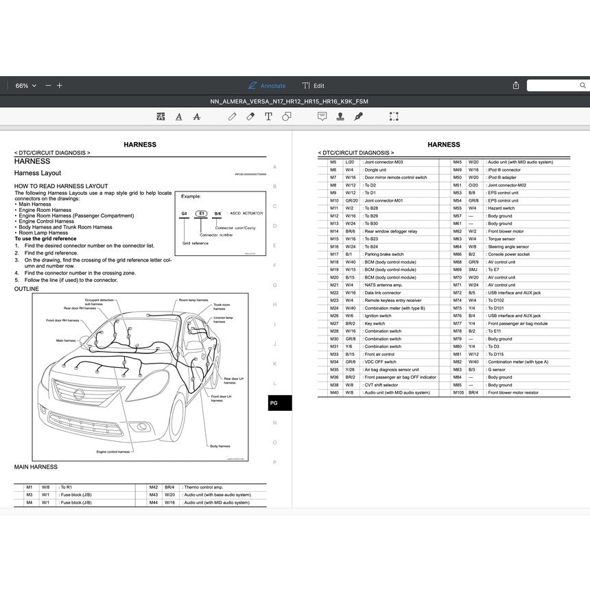 NISSAN ALMERA N17 (2011-2018) SERVICE WORKSHOP MANUAL
