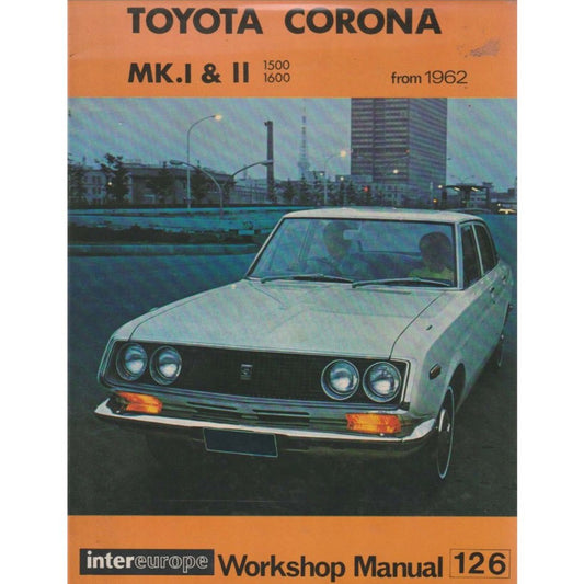 TOYOTA CORONA T40/T50 (1962-1972) SERVICE WORKSHOP MANUAL HARDCOVER