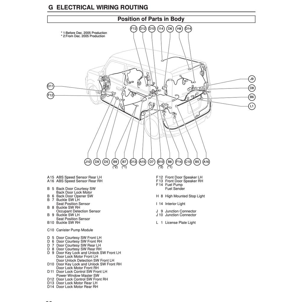 TOYOTA bB (2000-2005) SERVICE WORKSHOP MANUAL