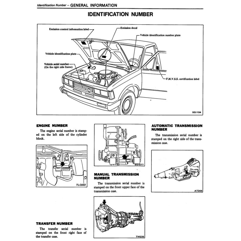 DATSUN PICKUP 720 (1980-1986) SERVICE WORKSHOP MANUAL
