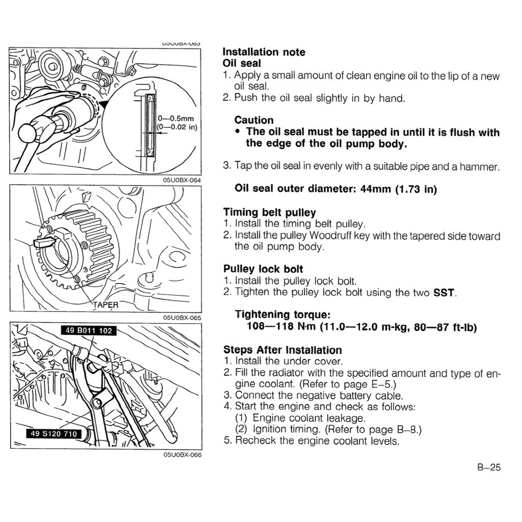 MAZDA MX-5 MIATA NA SERIES (1990) SERVICE WORKSHOP MANUAL