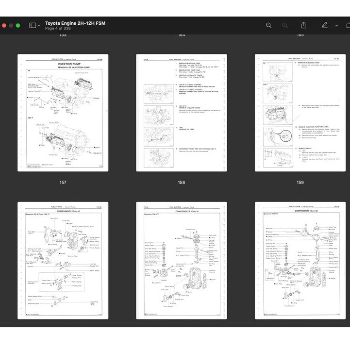 [CLASSIC] TOYOTA "H" SERIES ENGINE (1975-1988) REPAIR MANUAL