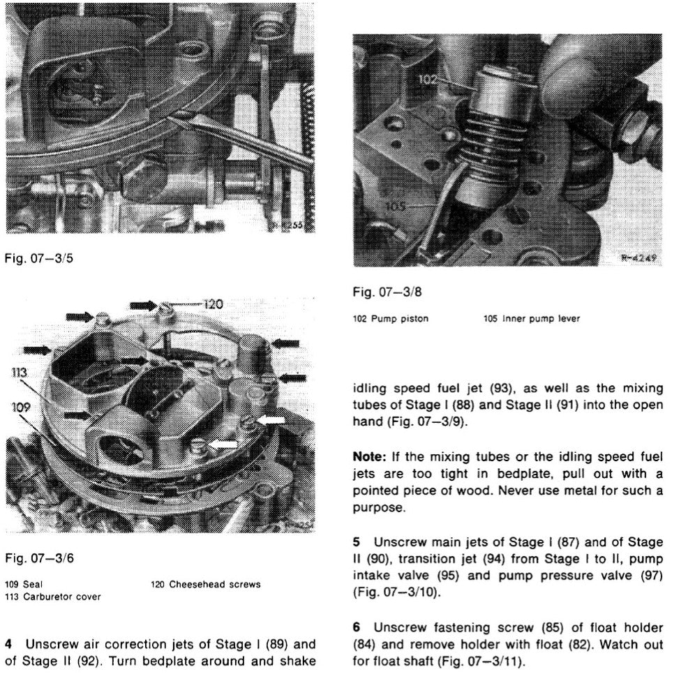 MERCEDES BENZ ENGINE M114 & M130 (1967-1976) SERVICE WORKSHOP MANUAL