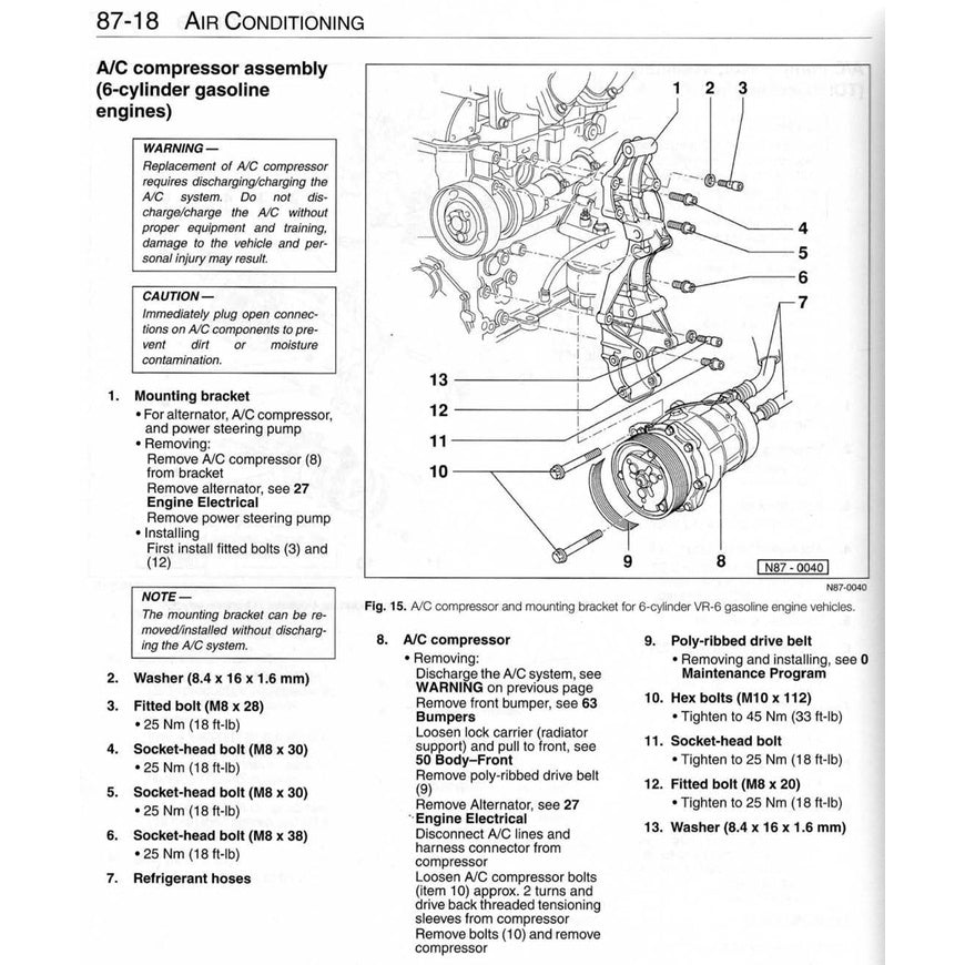 VW GOLF MK3 (1993-1999) SERVICE WORKSHOP MANUAL
