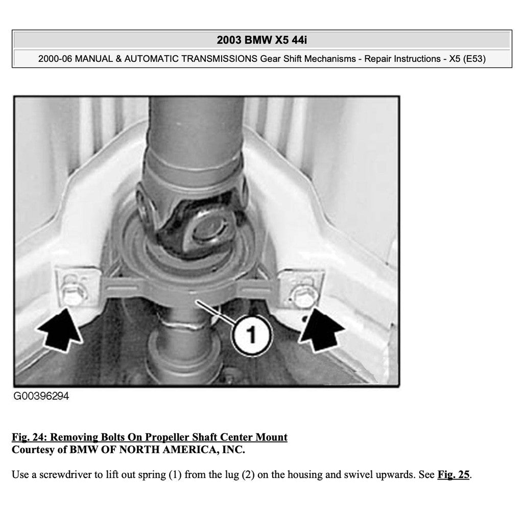 BMW X5 E53 (1999-2006) SERVICE WORKSHOP MANUAL