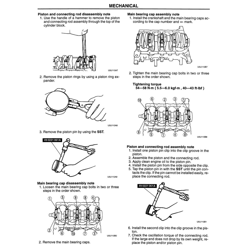 MAZDA MX-5 MIATA NA SERIES (1997) SERVICE WORKSHOP MANUAL