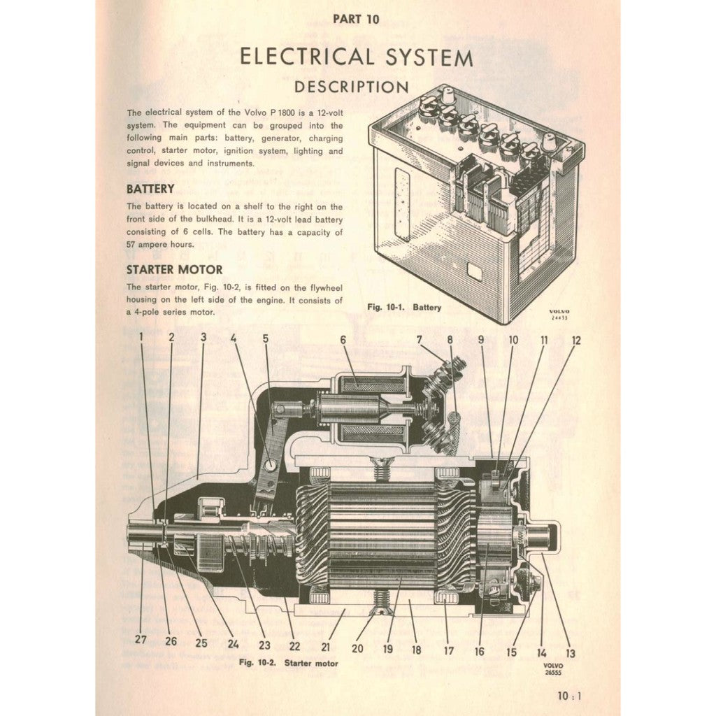 [CLASSIC] VOLVO P1800 (1961-1973) SERVICE REPAIR WORKSHOP MANUAL