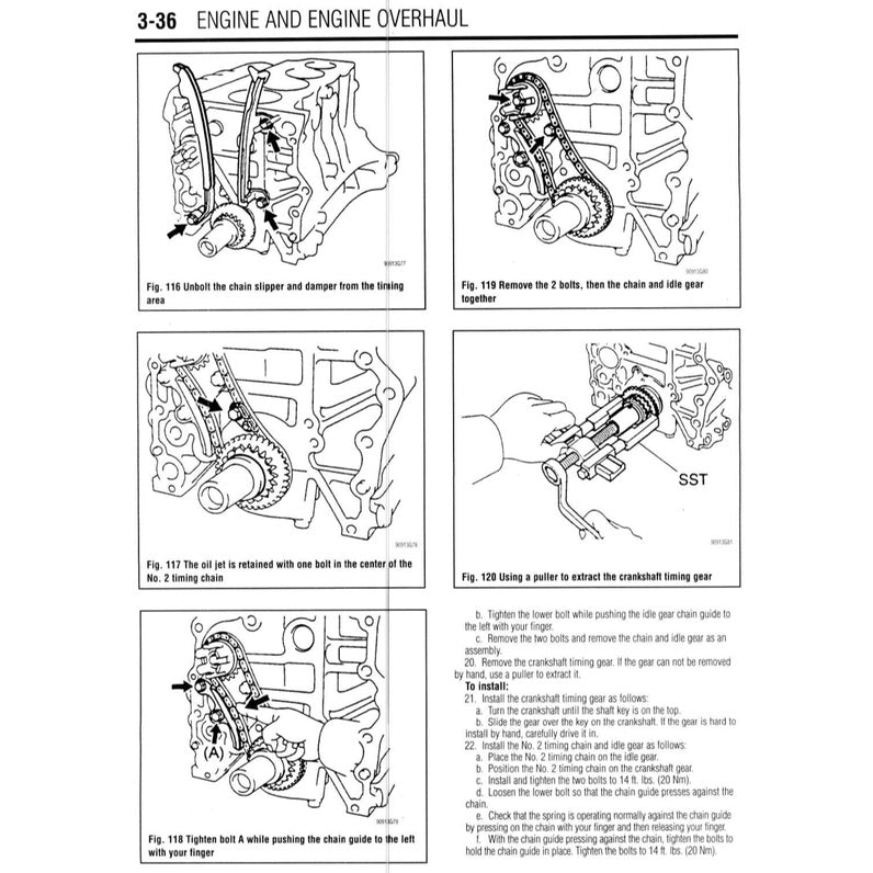 TOYOTA ESTIMA/PREVIA TCR10/20 (1991-1999) SERVICE WORKSHOP MANUAL
