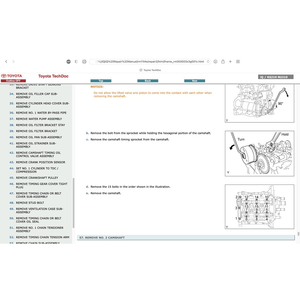 TOYOTA IQ (2008-2015) SERVICE WORKSHOP MANUAL